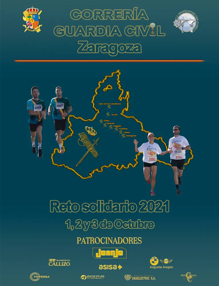 Cartel reto solidario guardia civil